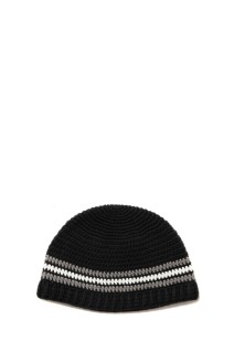 Crochet Cuffless Beanie / Black Line (CTE-25S504)
