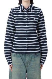 STRIPE JERSEY SHIRT -NAVY (RR251ST001)