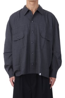 WIDE DRESS TYPE 2 SHIRT / Solid Grey (25SS-MS3-022)