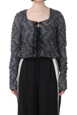 Flower Shirring Tops - BLACK (21251315305)