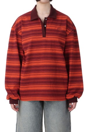 Border Polo Shirt - ORANGE (21251415702)