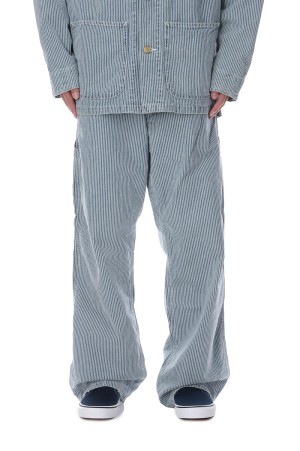 PAINTER PANTS HICKORY / WHITExBLUE