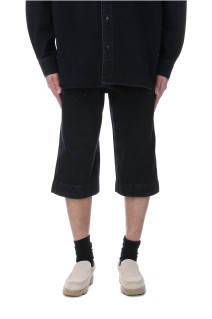 DENIM HALF PANT / BLACK (P005)