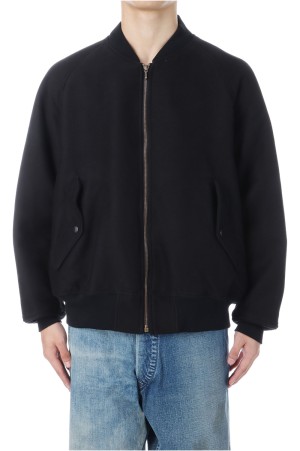 Cotton Moleskin Padding Jacket - BLACK (25AAP-01-23)