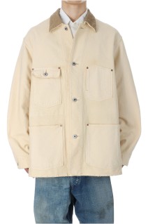 Vintage Silk Hemp Coverall Jacket - BEIGE (25AAP-01-53)