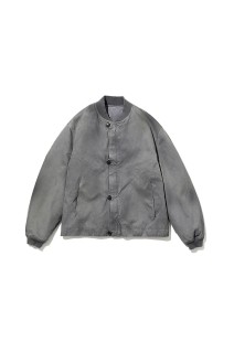 Vintage Silk Bomber Jacket - GRAY (25AAP-01-27)