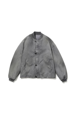 Vintage Silk Bomber Jacket - GRAY (25AAP-01-27)