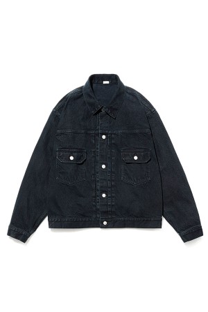 2nd Type Black Denim Jacket - BLACK (25AAP-01-40)