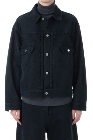 2nd Type Black Denim Jacket - BLACK (25AAP-01-40)