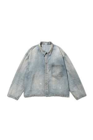 Vintage US Navy Denim Jacket - BLEACH (25AAP-01-43)