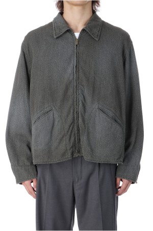 Vintage Black Chambray Sports Jacket - BLACK (25AAP-01-46)