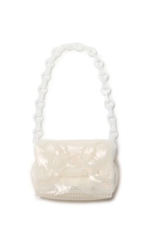 Transparent Sculptural Mini Chain Bag -WHITE(MMSS17-AC095)