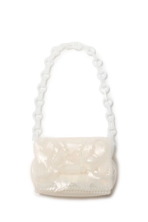 Transparent Sculptural Mini Chain Bag -WHITE(MMSS17-AC095)