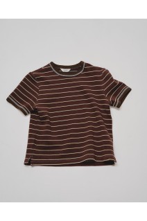 Border Ringer Tee - CHOCOLATE (12520602)
