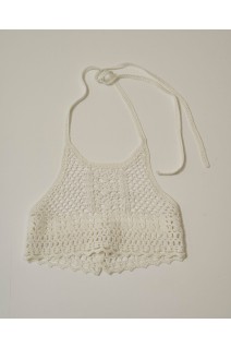 Crochet Knit Bustier - ECRU (12520504)