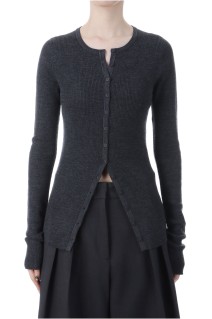 Silkwool Knit Cardigan - CHARCOAL GRAY(12520501)