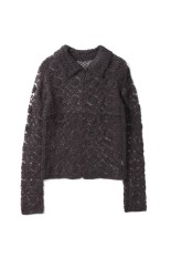 Mohair Crochet Knitshirts - CHARCOAL GRAY (12520511)