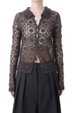 Mohair Crochet Knitshirts - CHARCOAL GRAY (12520511)