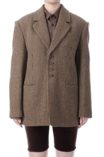 Wool100% Check Jacket (12420109)