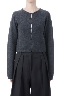 Cashmere Compact Cardigan - CHARCOAL GRAY (12520509)
