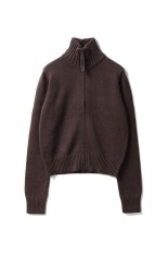 Compact Zip Knit - CHOCOLATE (12520508)