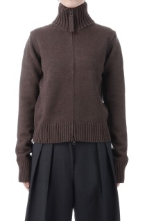 Compact Zip Knit - CHOCOLATE (12520508)