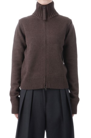 Compact Zip Knit - CHOCOLATE (12520508)