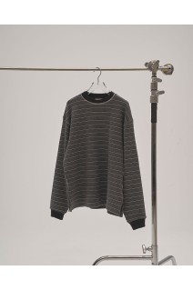 Border Long T-shirts - CHARCOAL GRAY (12520613)