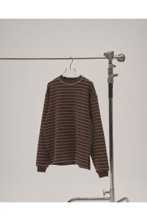 Border Long T-shirts - CHOCOLATE (12520613)