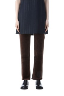 Velour Slit Leggings -BROWN (12520707)