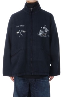 PC KENDO ZIP UP JACKET EMBROIDERY (LE TOUR DU MONDE) / DARK NAVY (PC-001-3502)