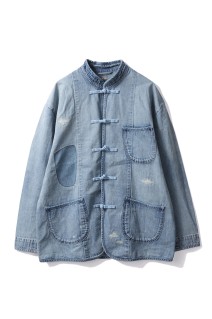CANNERY ROW DENIM CHINESE JACKET / BLUE (PC-005-2620)