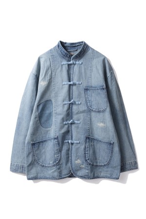 CANNERY ROW DENIM CHINESE JACKET / BLUE (PC-005-2620)