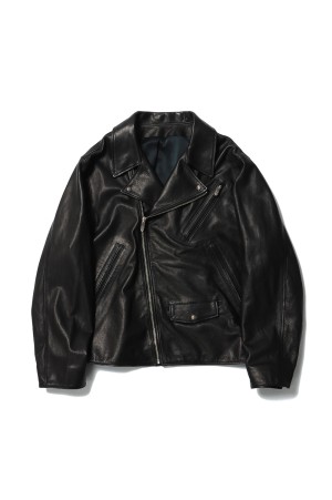 PC RIDERS JACKET W / LOVE &amp; PEACE SILVER / BLACK (PC-017-1962)