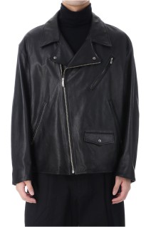 PC RIDERS JACKET W / LOVE & PEACE SILVER / BLACK (PC-017-1962)