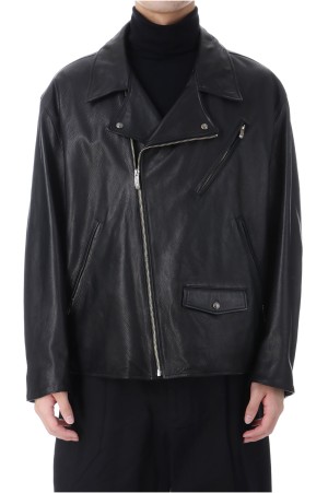 PC RIDERS JACKET W / LOVE & PEACE SILVER / BLACK (PC-017-1962)