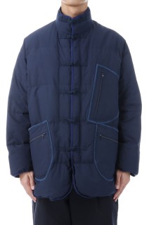 WEATHER CHINESE DOWN JACKET / NAVY (PC-026-2441)