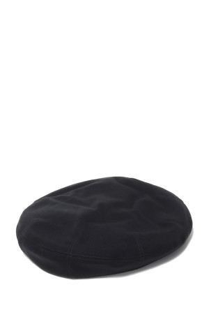BLACK GABARDINE BERET (FUCK DRESS CODE PIPING OUTSIDE) / BLACK (PC-031-3656)