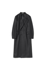 LIGHT MELTON CHESTERFIELD COAT -DARK CHARCOAL (A25AC05LM)