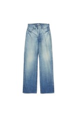 SELVEDGE FADED HEAVY DENIM PANTS - FADED INDIGO (A25AP04DH)