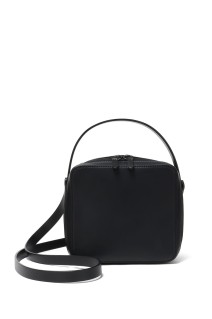 LEATHER SHOULDER BAG MADE BY AETA -BLACK (A25AB03AE)