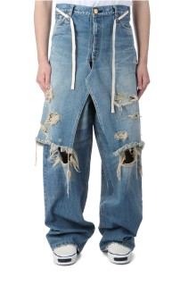 Denim Wrap Skirt - INDIGO (G14PT040)*