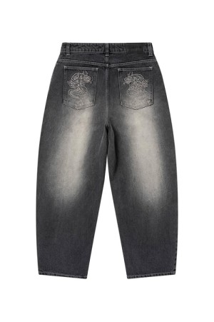 DRAGONS EXTRA BAGGY JEANS/ BLACK (BEPSS25PA14)