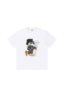 BOOTLEG RAT TEE/ WHITE (BEPSS25TE42)