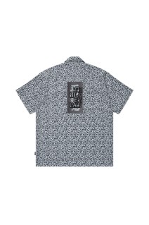 LEOPARD HWC OPEN COLLARED S/S SHIRT/ GRAY (BEPSS25TP29)