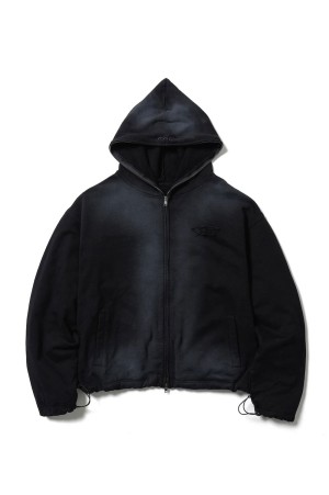 CPG LOGO FADE ZIP HOODIE - BLACK (25AW-CPG-04 / FS1883)