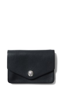 Compact Trucker Wallet / Black (Grain Leather) (RX-504)