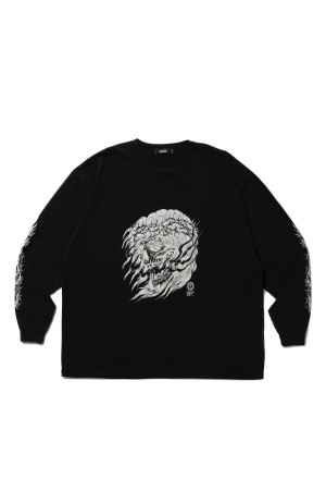 Fade Wash L/S Tee (Skull Jesus) / Black (ABCAW25CT04)