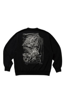 Fade Wash Crewneck Sweatshirt(Holy Angels) / Black (ABCAW25CT09)