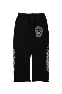 Fade Wash Sweat Pants (Thorm & Flames) / Black (ABCAW25PT01)